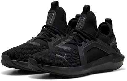 Puma Tênis masculino Softride Enzo 5 Cross Training, Preto e cinza